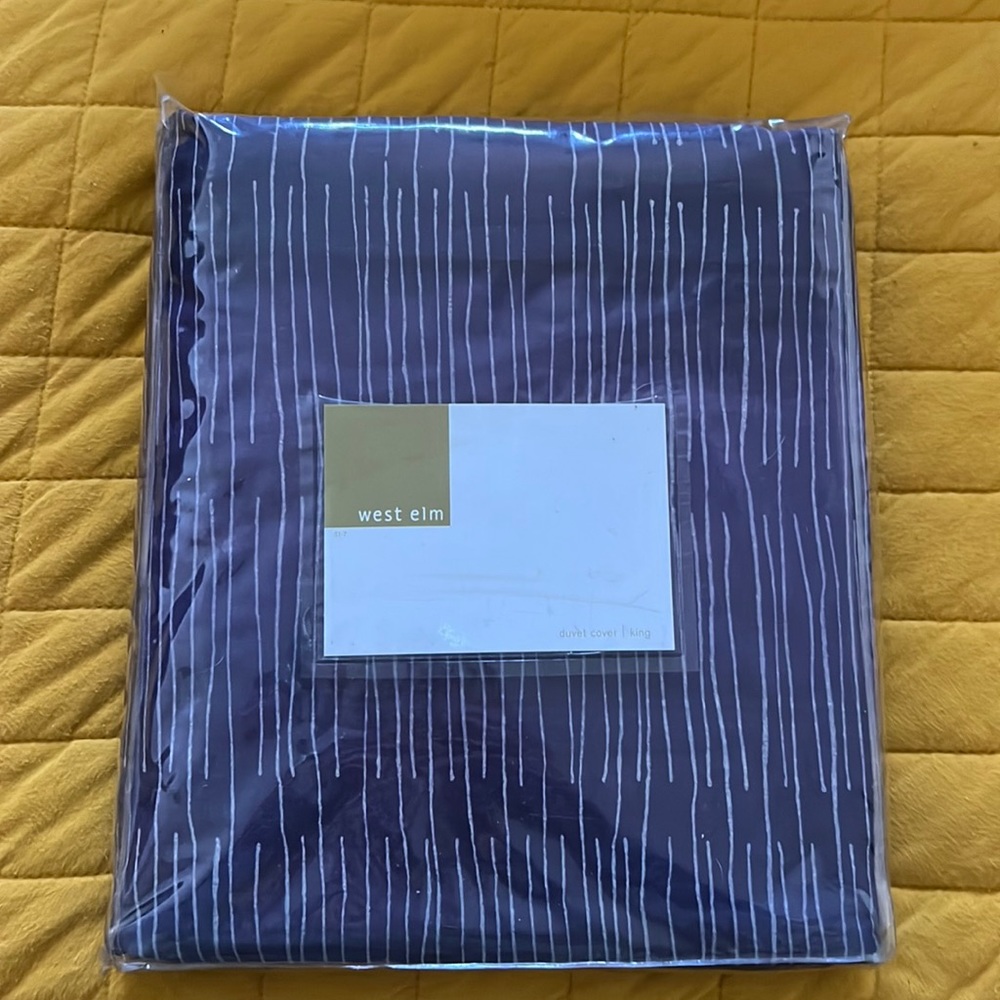Brand new West Elm King Duvet Cover